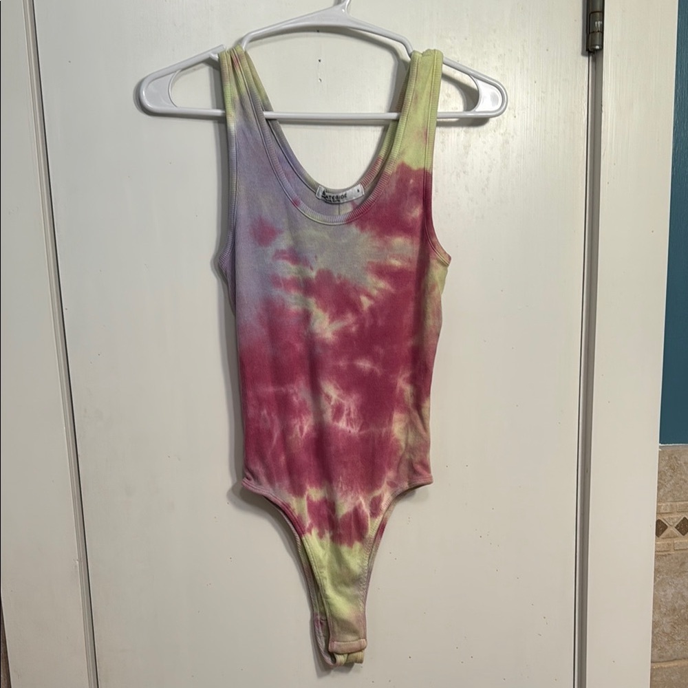 Stateside Tie-Dye Ribbed One Piece NWOT